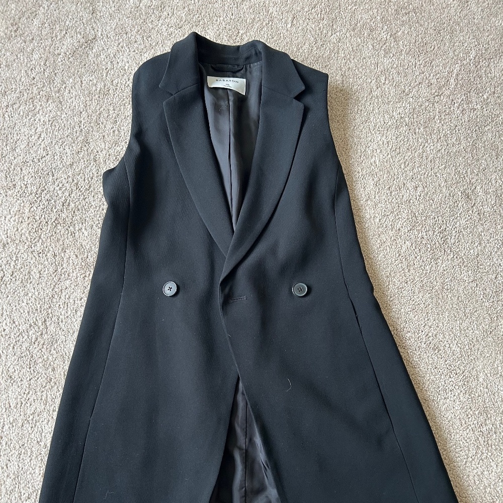 Aritzia Baboon Blazer Vest Size OO Black